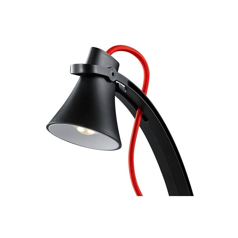 Wilit - U13 9W LED lampe de bureau réveil avec port de chargement USB,  Affichage de calendrier et de température, 3 modes lumière, 5 niveaux de  luminosité, Contrôle tactile, Noir [Classe énergétique