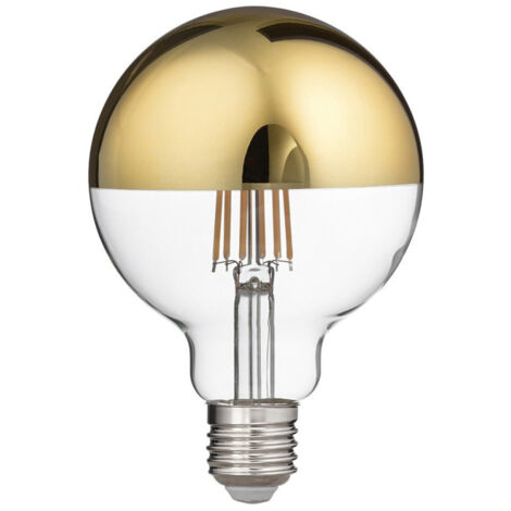 Ampoule Led E27 Doré 12w Diam.9.5 Cm Blanc Chaud (1/3)