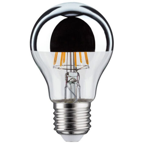 Ampoule Led E27 Bulbe 11w Calotte Argent Blanc Chaud