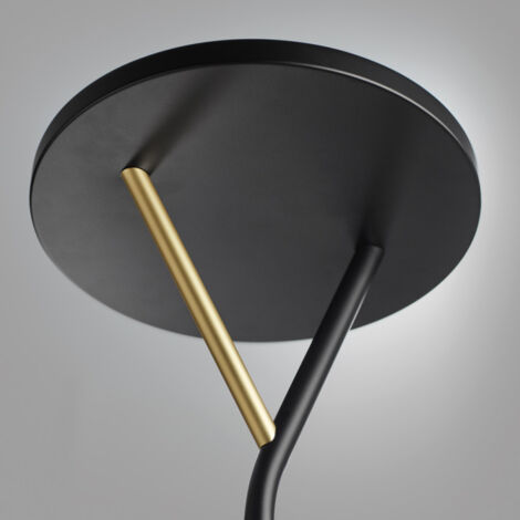 Lampadaire led Plano dimmable noir mat (1/3)