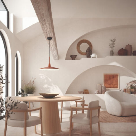 Suspension cuisine métal terracotta D43 cm DENVER (1/3)