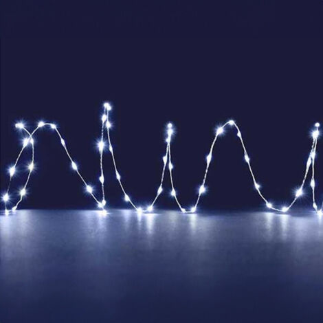 Guirlande Lumineuse Deco 18m Micro Led Blanc Pur Et Flash (1/3)