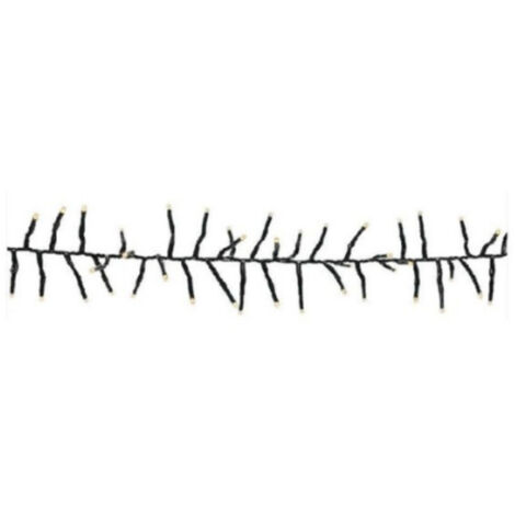Guirlande Led Grappe 9m Animee Blanc Chaud Tres Lumineuse