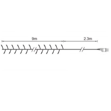 Guirlande Led Grappe 9m Animee Blanc Chaud Tres Lumineuse