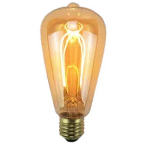 Ampoule Edison Ambrée E27 Blanc Chaud (1/2)
