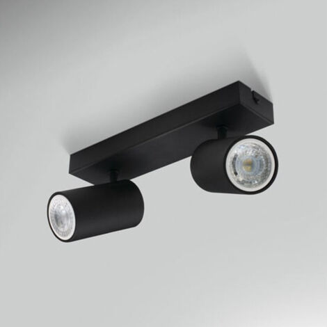 Spot Double Noir Ampoules Gu10 (1/3)