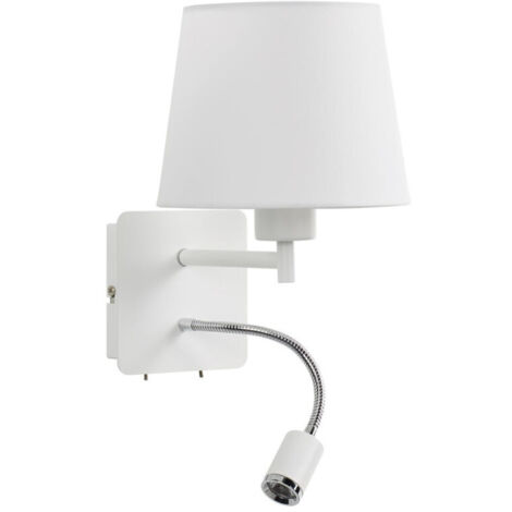 Applique Tete De Lit Flex Liseuse Blanc (1/5)