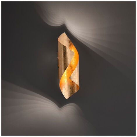 Applique Murale Feuille D'or Led Stylence Avec Interrupteur