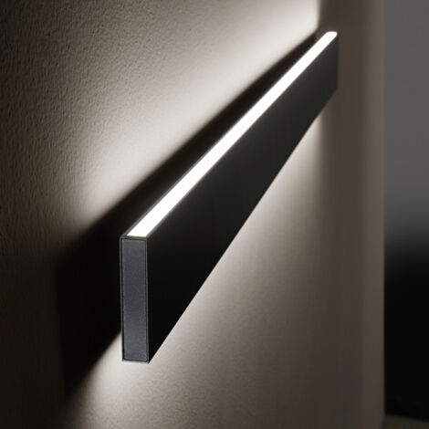 Applique Led Noir Linus Lineaire Connectable (1/2)