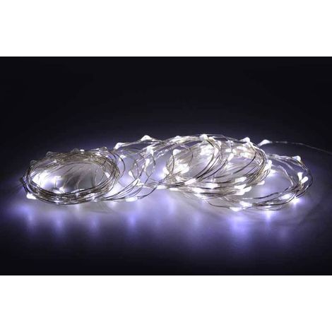 Guirlande LED lumineuse Fil de cuivre LED "fairy lights" (10m) | Blanc Froid - Blanc Froid