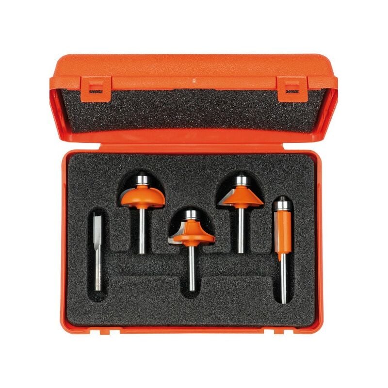 CMT: Coffret 5 fraises profil - Queue 8mm