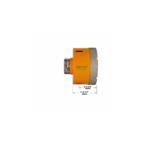 CMT: Scie cloche diamant 25mm livrée sans queue