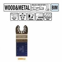 CMT: Lame bi-métal 32mm plongeante et de coupe à ras - Bois/métaux pour machine oscillante