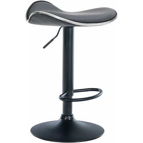 Barhocker Shanghai Kunstleder grau Metall matt schwarz (1/5)