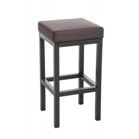 Barhocker Taylor Kunstlederbezug Sitzhöhe 78 cm Metallgestell schwarz braun (1/5)