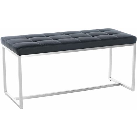 Sitzbank Barci Kunstleder schwarz