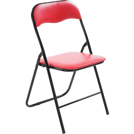 Klappstuhl Felix rot/schwarz