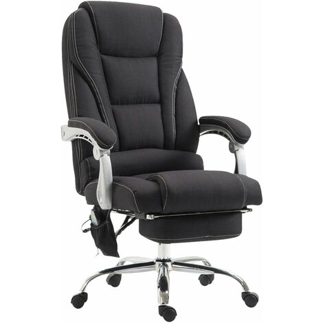 Bürostuhl Pacific Stoff mit Massagefunktion schwarz