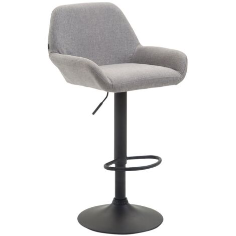 Barhocker Braga Stoff grau schwarz (1/5)