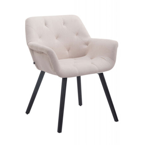 Esszimmerstuhl Cassidy Stoff beige schwarz
