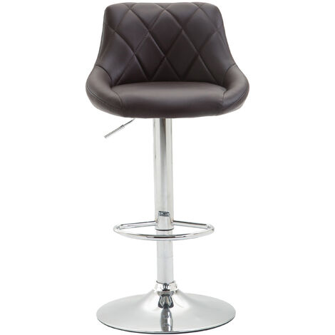 2er Set Barhocker Lazio Kunstleder braun