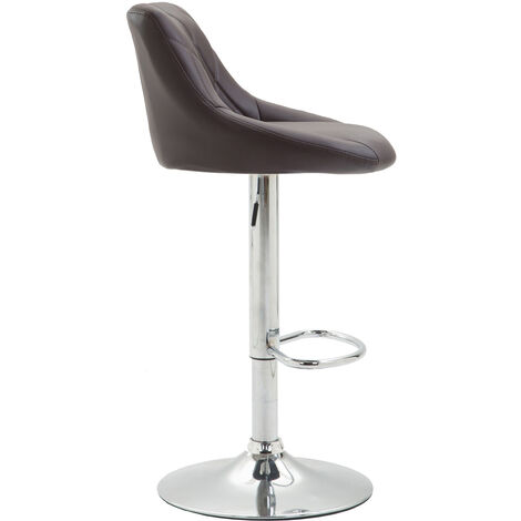 2er Set Barhocker Lazio Kunstleder braun