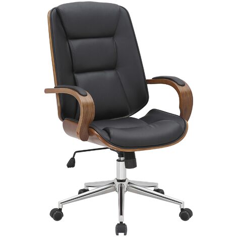 Bürostuhl Yankton walnuss/schwarz