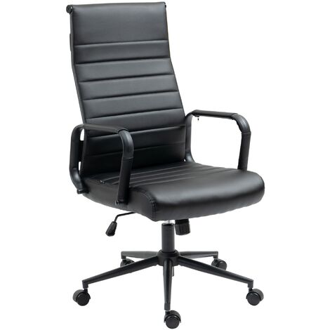 Bürostuhl Kolumbus Kunstleder schwarz/schwarz