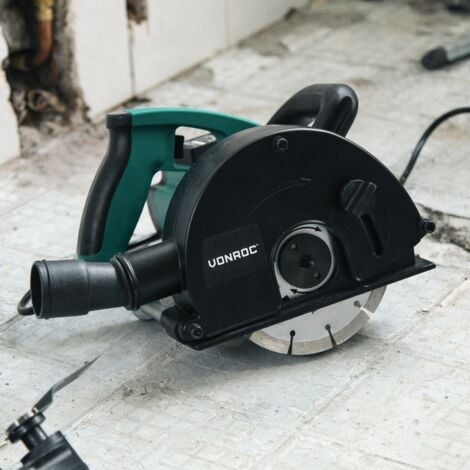 VONROC Rainureuse 1700W - 150 MM, 2 Disques Diamant - Rainureuse Beton - Poignée Souple - Conduits d'Eau
