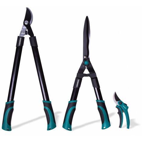 Kit d'outils de coupe-branches – 3 pièces – Élagueur, cisaille et