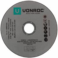 Lot de disques à découper universels pour métal et acier - 12 pièces -Ø 125 x 1,2 x 22,2 mm