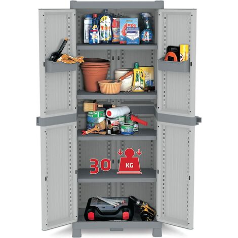 ARMADIO ARMADIETTO MOBILE BOX IN RESINA 2 ANTE PER ESTERNO MOD WAVE 70x44x181H ARMADIO ARMADIETTO MOBILE BOX IN RESINA 2 ANTE PER ESTERNO MOD WAVE 70x44x181H