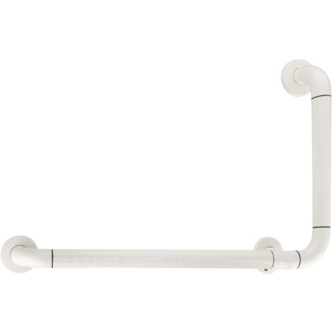 flexilife Eck-Wandhaltegriff Badewannengriff für flexilife Badewanne WC oder Dusche, Kunststoff Länge: 70 cm, Höhe: 38 cm, Weiß