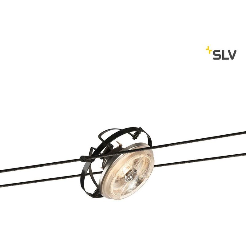 SLV Cosmic Lampenhalter für Tenseo Niedervolt-Seilsystem QR-C51 chrom