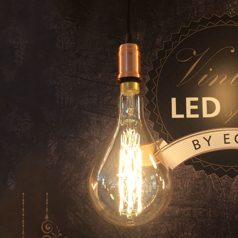 Dekoratives LED Leuchtmittel rauchfarbig E27 Fassung 4 Watt & 350 Lumen warmweiß 