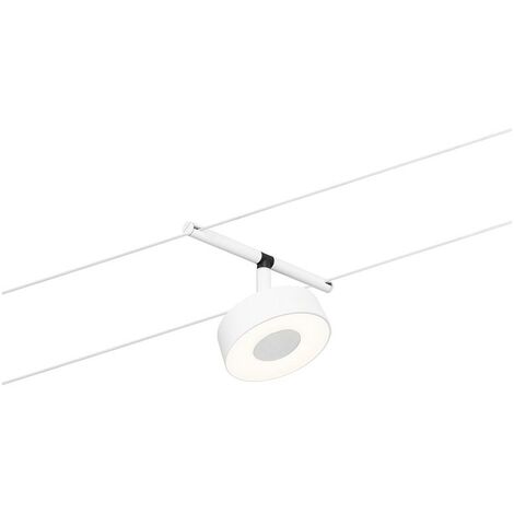 CorDuo LED Seilsystem Circle Einzelspot Weiß-Matt, Chrom