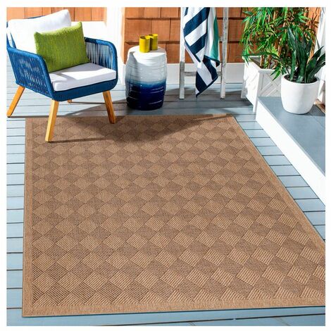 Tapis plat aspect naturel graphique Bonte Noir 140x200 (1/5)