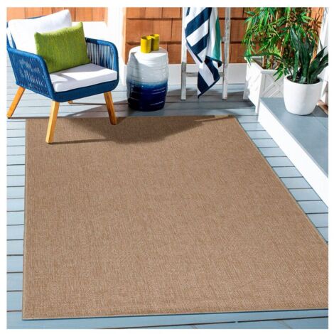 Tapis géométrique plat aspect naturel Tosca Beige 240x340 (1/5)