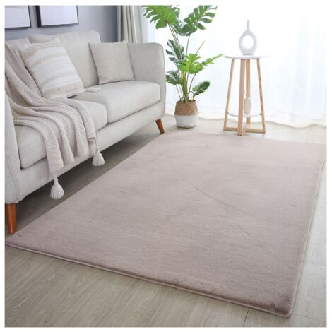 Tapis uni doux à courtes mèches Hector Beige 160x230 (1/5)