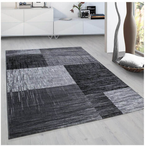 Tapis contemporain pour salon noir Rozza Noir 160x230 (1/5)
