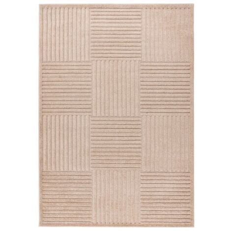 Tapis de salon moderne tissé plat rouge 170x240 cm Fever | Maisons du Monde