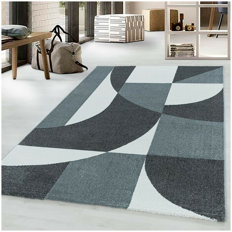 Moquette Salon Tapis Jeu Enfant Entretien FacileGrisBleuMotif  GéométriqueAbrasionRésistantAcoustique Chambre Moderne Adulte 170X240CM :  : Cuisine et Maison