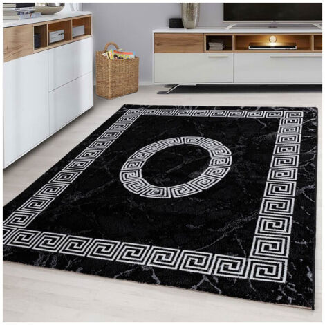 Tapis baroque rectangle intérieur Kelly Noir 80x150 (1/5)