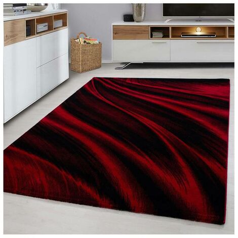 Tapis courbe design intérieur rectangle Regane Rouge 80x300 (1/5)
