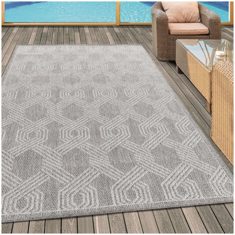 Tapis plat extérieur et intérieur Playa Gris 240x340 (1/5)