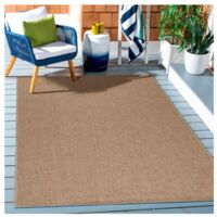 Tapis géométrique plat aspect naturel Tosca Beige 80x250
