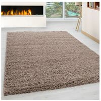 Tapis uni shaggy rectangle Aimee Beige 200x290