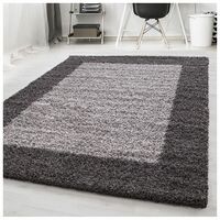 Tapis shaggy contemporain rectangle Ximoz Gris 300x400