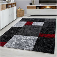 Tapis moderne en polypropylène AlloTapis Nastasia Rouge 160x230