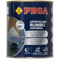 Patente autopulimentable APM. Antifouling.Especial para barcos de hierro/acero, madera y fibra. Negro 750 ML Proa